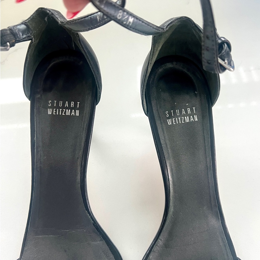Stuart Weitzman Nudistcurve Heeled Sandals - Size 8.5 - Picture 5 of 5